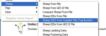Page 25 Importing Animal EIDs from file or tag bucket.