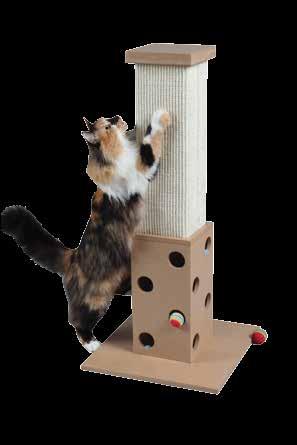 Multiple climbers can be placed for multiple levels for cats to enjoy..75 L x 17.5 W x.