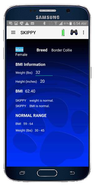 Activity tracker may be used to increase, maintain or decrease exercise level depending upon your dog s BMI.