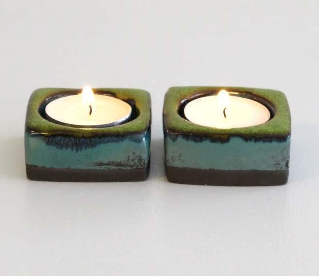 CANDLE HOLDERS Square Candle Holders David Collection Sizes &
