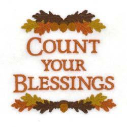 Count Your Blessings CD102113FA Stitches:17505 4.27" H X 4.
