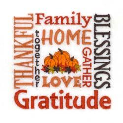 Thankful family Blessings CD102113FK Stitches:18600 4.79" H X 4.
