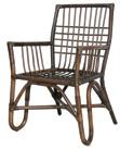 NATURAL 76 x 76 x 75 cm ELEANOR LIVING ARM CHAIR ISM-15002 RATTAN - OLD GREY WICKER 5MM - OLD GREY SORENTO -