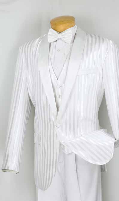 tuxedo with fancy vest Side vents,