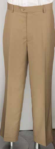 Charcoal Khaki Flat Front Pants