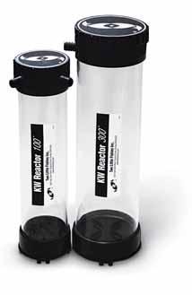 The threaded lid design makes servicing quick and easy. One reactor for aquariums up to 150 gallons.