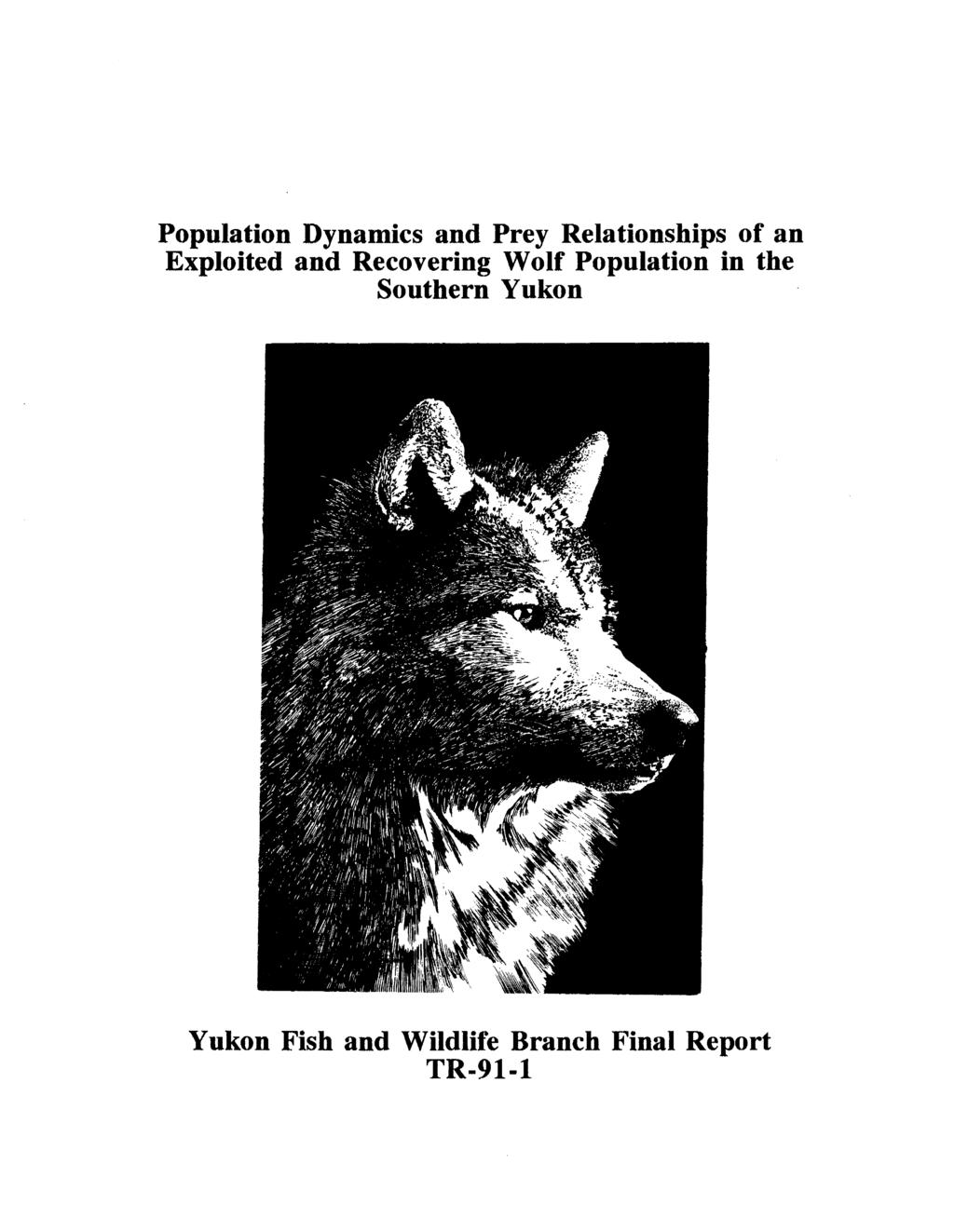 Population Dynamics and Prey Relationships of an Exploited and Recovering Wolf