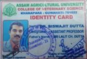 DEPARTMENT OF VETERINARY PATHOLOGY Name Address the University: Assam Agricultural University, Jorhat-13, Assam Sl.. Faculty Vety.