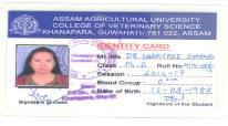 DEPARTMENT OF VETERINARY PUBLIC HEALTH, COLLEGE OF VETERINARY SCIENCE Name and Address the University: College, Assam Agricultural University, Khanapara-781 022, Assam, INDIA SI.