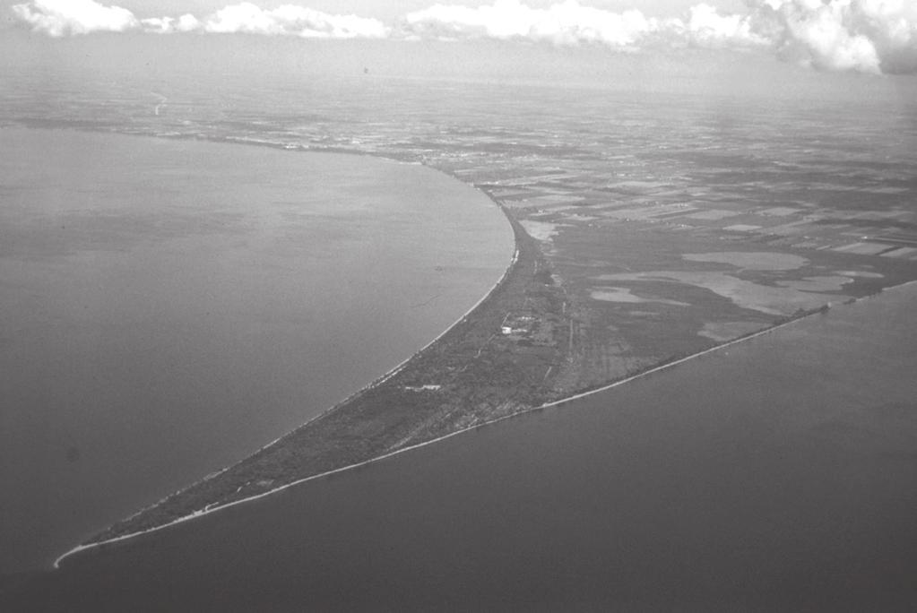Species Protection and Conservation Figure 2. Aerial view showing the insular nature of Point Pelee National Park.