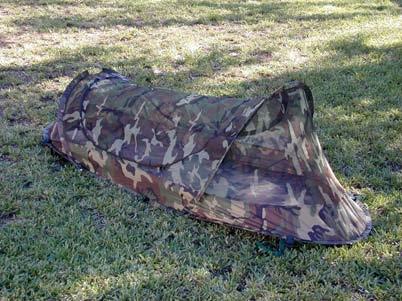 Treated pop up style bed nets are also available to protect service members while they sleep [NSNs: 3740 01 516 4415 (green camo) and 3740 01 518 7310 (coyote brown)].