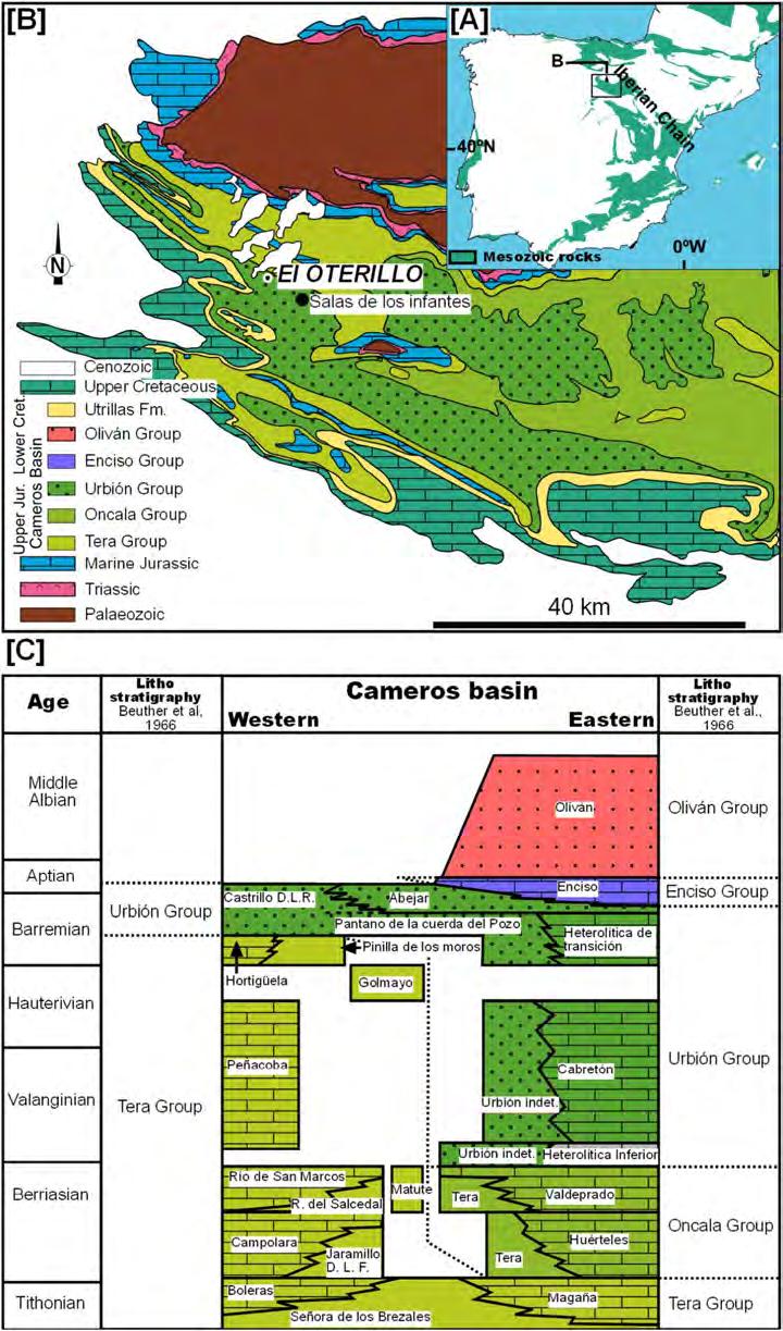 Figure 1 Geological map of the western Cameros Basin. Based on Beuther et al.