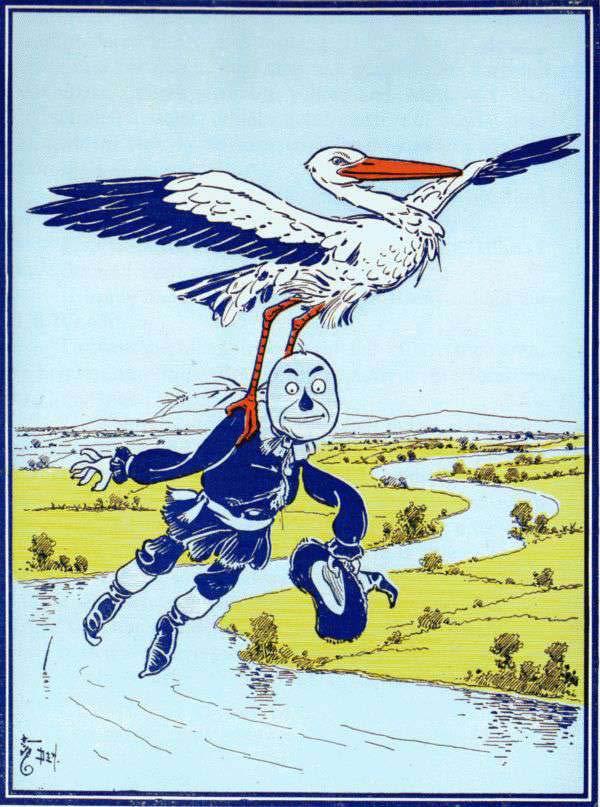 61 "I was afraid I should have to stay in the river forever," he said, "but the kind Stork saved me, and if I ever get any brains I shall find the Stork again and do it some kindness in return.