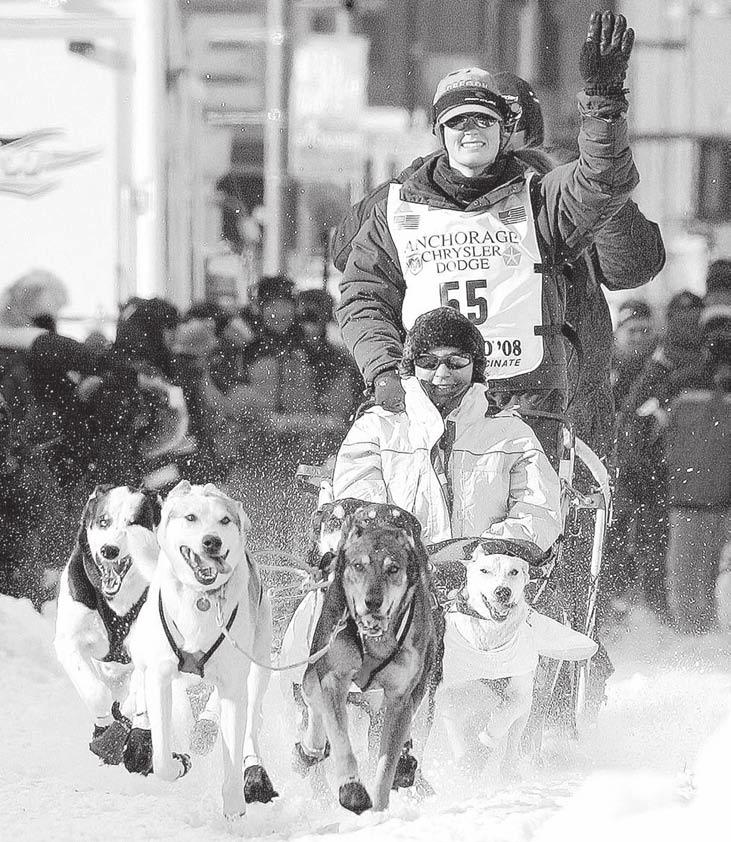 DESERETNEWS 3 Blind musher took on the Iditarod in 2006 BY KAREN FANNING Jagged mountain ranges. Frozen rivers. Bone-numbing temperatures. For any musher, the Iditarod is a grueling race.