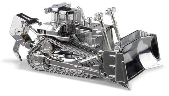 53 cm Track-Type Tractors Cat D11T Track-Type Tractor in Bright Silver Finish Item Number: 55298 9 1 8 x 5 x 3 3 4 in. 23.