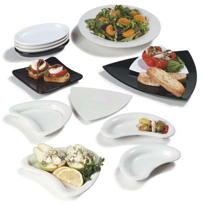S m a l l P l a t e s Unique serving pieces are great for finger foods, appetizers or side dishes, Asian and Mediterranean cuisine.