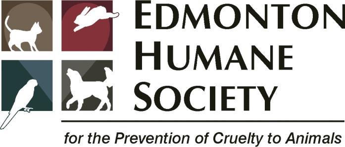 KENNEL SPONSORSHIP PROGRAM Edmonton Humane Society 13620 163 St NW Edmonton, AB T5V 0B2 www.