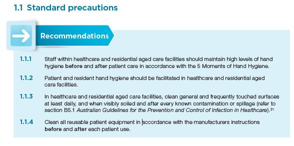 NHMRC 2010 Infection