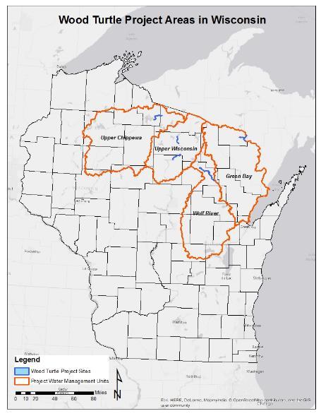 Additional project sites (2016 2018) Wisconsin River