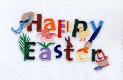 Happy Easter - Large CD030304TA Stitches: 15377 3.42" H X 5.
