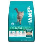 Iams Cat Food ProActive Health Indoor Hairball Mature Adult Iams Cat Food ProActive Health Weight Control & Hairball Adult Iams Cat Food ProActive