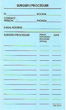 4. Cage Labeling: Following Current Husbandr y Standards A BLUE post-procedure card is placed behind the primary cage card.