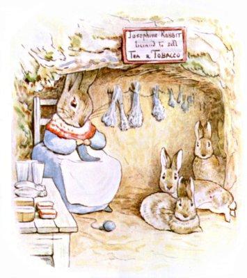 THE TALE OF BENJAMIN BUNNY BY BEATRIX POTTER AUTHOR OF "THE TAIL