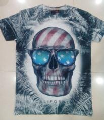 6. Sublimation Printed T-Shirt (Men s) Fab: 80% Cotton 20% Polyester S/Jersey, Soft Hand feel, GSM=140/145.