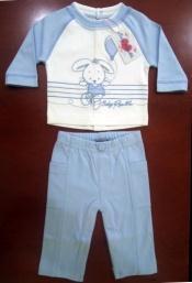 High Quality Baby Dress Set, Chest Embroidery, Fancy Pant, (Baby s) Fab: 100% Cotton Interlock,