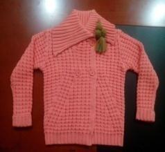 Penssilvania Sweater with Ponpon (Girl s) Yarn: 100% Acrylic,