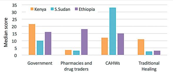 South Sudan, male CAHWs were seen as much more able to give a range of services by both men and women.