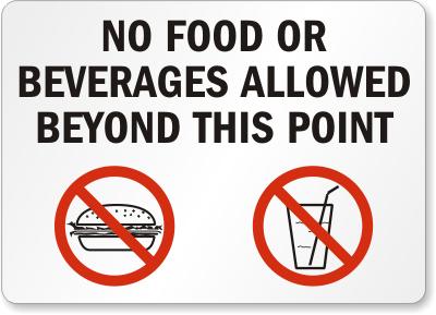 Food and Drink Have a designated area for food and drinks away from animal pens.