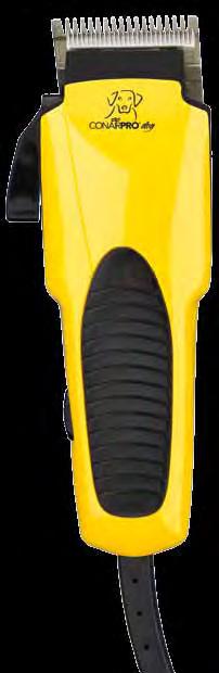 motor has turbo switch for 15% power boost Special trimmer blade for paws, face, ears Rubberized non-slip grip Includes 8