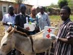 Traditional donkey saddles can be both unsafe for women and painful for animals; infant mortality rates for those unable to access medical services are high.