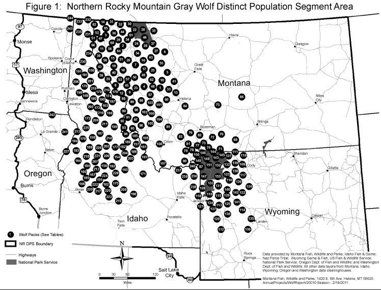 0 0 0 0 Working Copy of April 0 Draft Wolf Plan Update (//0) Segment (NRM DPS), the USFWS included the eastern third of Oregon and Washington to account for expected dispersal (Figure ).