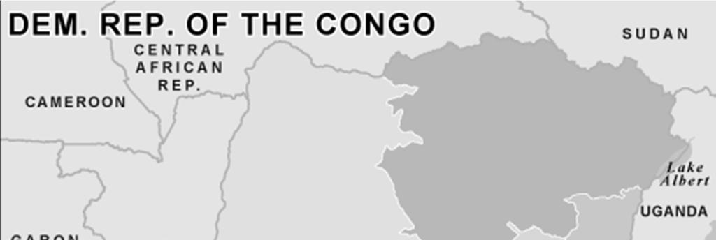 Known cavy distribution in DR Congo as of July 2013 EQUATEUR ORIENTALE KINSHASA Kinshasa BAS- BANDUNDU CONGO KASAI-
