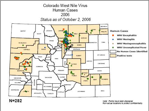 In late August decisions were made by several counties and municipalities to implement emergency West Nile Virus control via large-scale adult mosquito spraying based on infection rates observed in