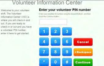 they serve as a volunteer for EAS The PIN numbers hang