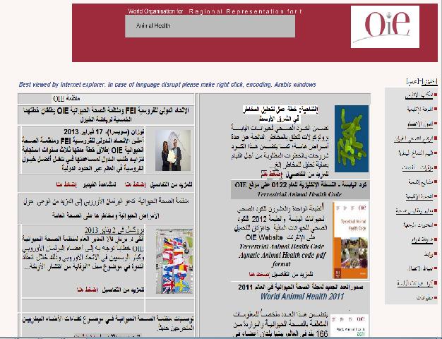 Website English/Arabic http://www.