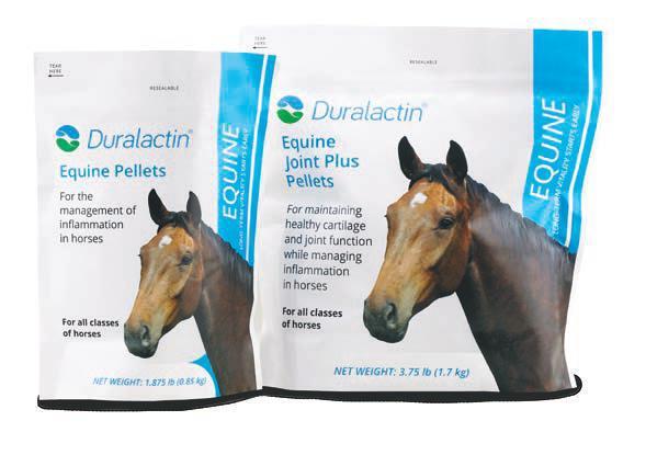 Duralactin does not have the side effects associated with other treatments, and it is tolerated in high-risk patients. Horses readily accept Duralactin pellets, making administration easy.