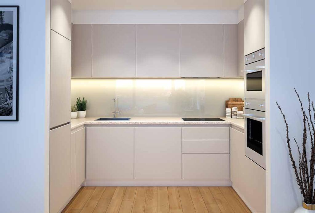 THE APARTMENTS SPECIFICATION The 500 Chiswick High Road apartments have an extremely high specification which includes premium brand kitchen cabinets and appliances, underfloor heating and stylish