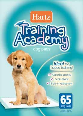XL 30pk 22630 Training Academy Pads Hartz Training Academy Pads are perfect for learning puppies.