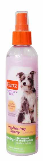 down odors. Gentle formula to refresh the dog s coat and skin. Green Apple Scent.