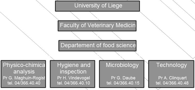 Meat contamination by Salmonella, Campylobacter, Yersinia enterocolitica and EHEC O157 in Belgium Georges Daube University of Liège Faculty of