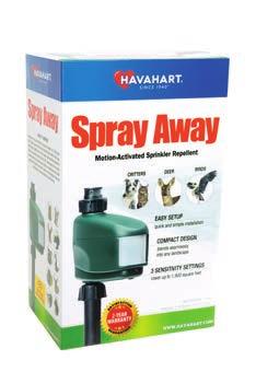gardens, flower beds, ponds and more Item # Description Coverage Case Pack 5270 Havahart Spray Away