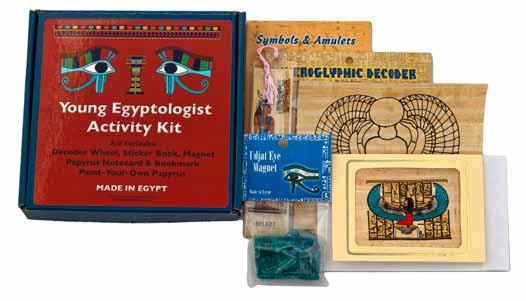 Young Egyptologist Activity Kit This 6 x 6 boxed set is perfect for anyone interested in ancient Egypt, has a