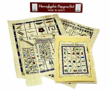 Includes information sheet with the history of papyrus.