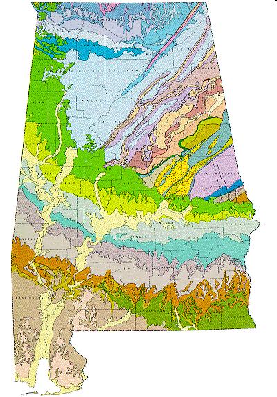 Alabama Stratigraphy and Rocks