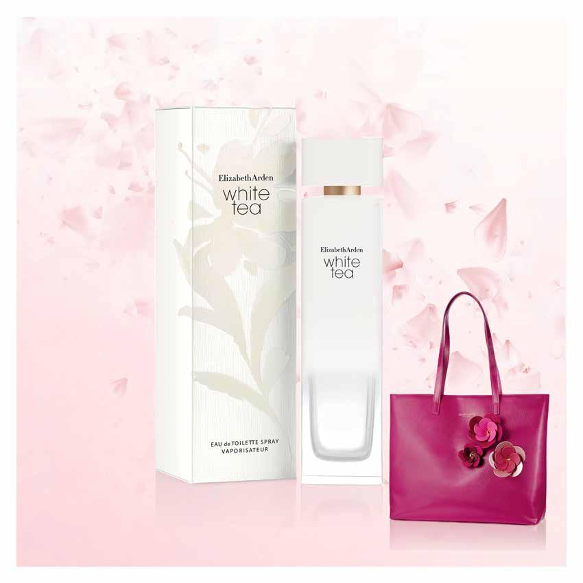 Elizabeth Arden White Tea Find Your Moment Pure. Exquisite. Uncomplicated. Elizabeth Arden White Tea is inspired by the simple pleasure that accompanies the first sip of tea.
