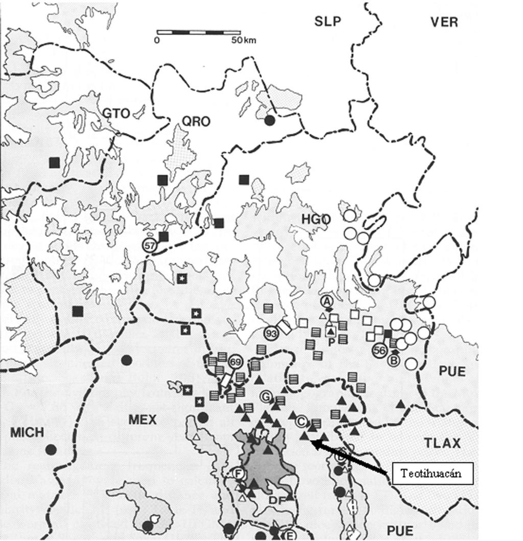 176 WESTERN NORTH AMERICAN NATURALIST [Volume 64 Fig. 1. Map of distribution range of 7 chromosomal races of the S. grammicus complex in central México (taken from Arévalo et al. 1991).